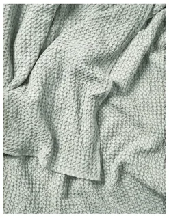 Aura Home Waffle Bed Cover in Mist