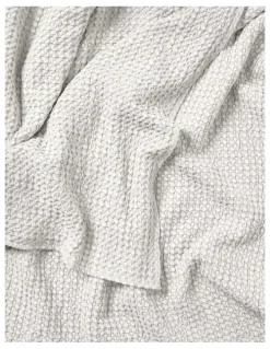 Aura Home Waffle Bed Cover in White