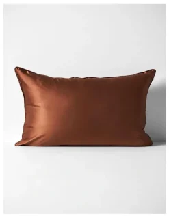 Aura Home Zara Silk Linen Standard Pillowcase in Bronze