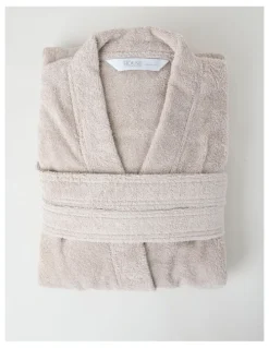 Australian House & Garden Australian Cotton Bath Robe in Stone