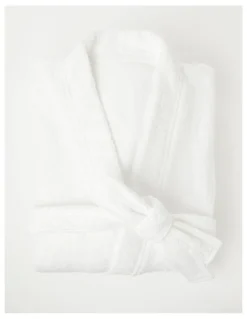 Australian House & Garden Australian Cotton Bath Robe in White