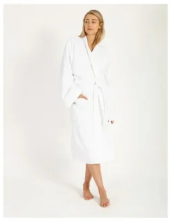 Australian House & Garden Australian Cotton Bath Robe in White