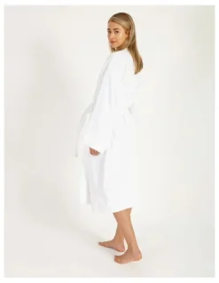 Australian House & Garden Australian Cotton Bath Robe in White