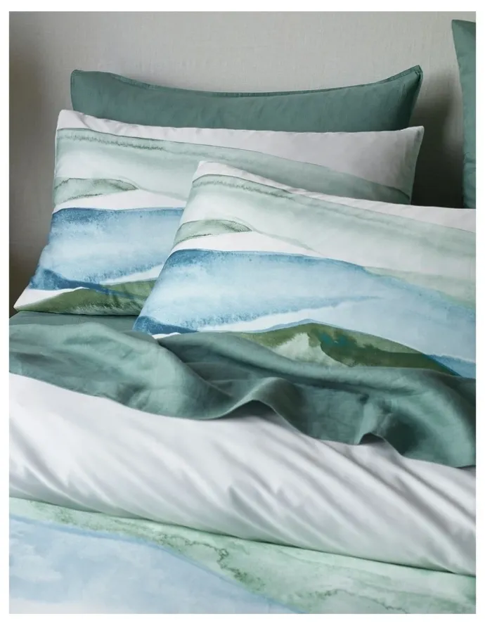 Australian House & Garden Bass Strait Tencel Quilt Cover Set in Ocean