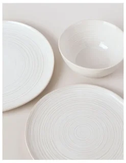 Australian House & Garden Desert Flower 12pc Dinner Set in Cream
