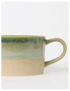 Australian House & Garden Esperance Celadon Wiped Edge Soup Mug in Green