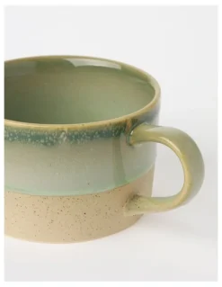 Australian House & Garden Esperance Celadon Wiped Edge Soup Mug in Green