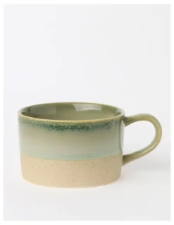 Australian House & Garden Esperance Celadon Wiped Edge Soup Mug in Green