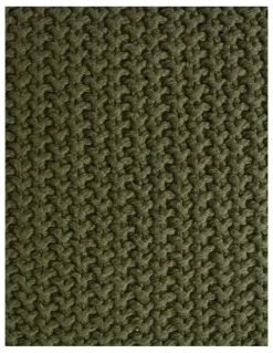 Australian House & Garden Norwood Knitted Cushion in Olive