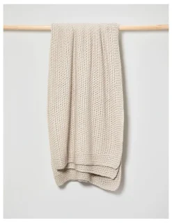 Australian House & Garden Norwood Throw in Moonbeam