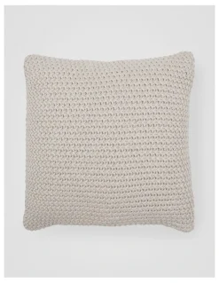 Australian House & Garden Norwood Knitted Cushion Moonbeam