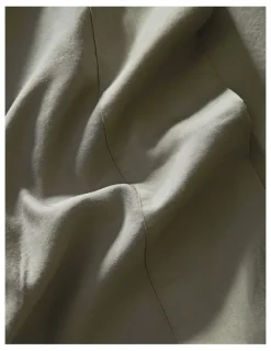 Australian House & Garden Palm Cove Washed Bamboo Cotton Sheet Set in Leaf