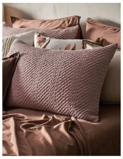 Australian House & Garden Queenstown Quilted Cotton Quilt Cover Set in Dove
