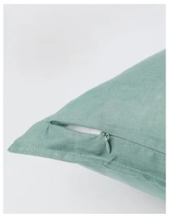 Australian House & Garden Sandy Cape Cushion in Eucalyptus