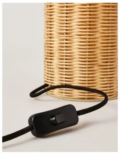 Australian House & Garden Vernon Woven Table Lamp 60cm in Brown