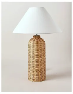 Australian House & Garden Vernon Woven Table Lamp 60cm in Brown