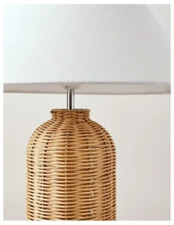 Australian House & Garden Vernon Woven Table Lamp 60cm in Brown