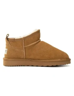 Aus Wooli Ugg Airlie Ultra Mini Boots in Brown
