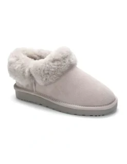 Aus Wooli Ugg Coogee Scuff Slippers in Grey