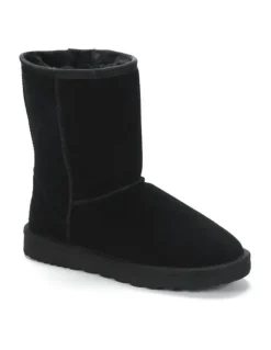 Aus Wooli Ugg Cronulla Mid Calf Boots in Black