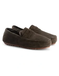 Aus Wooli Ugg Men Terrigal Cosy Moccas Chocolate