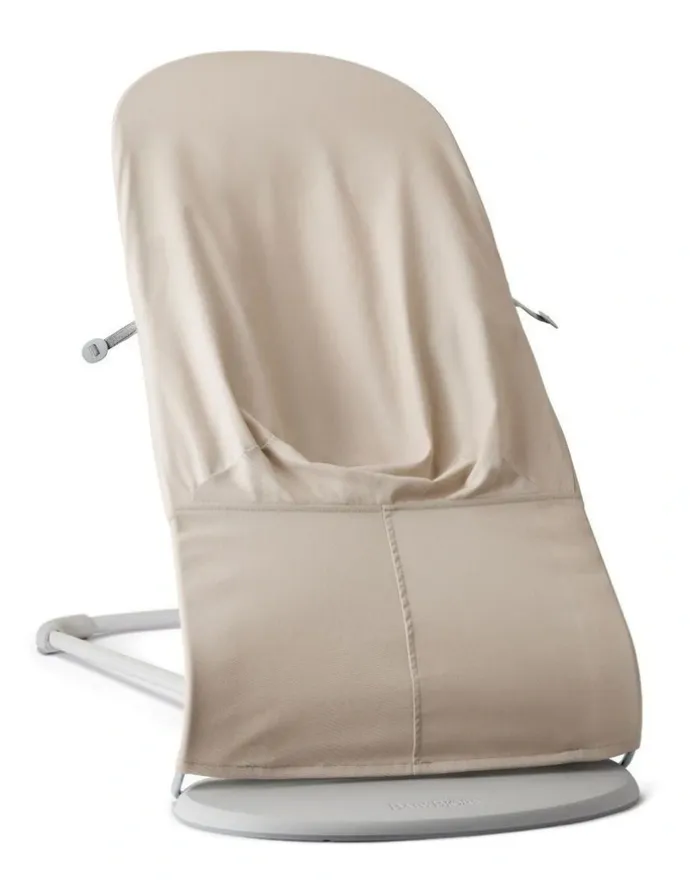 BabyBjorn Bouncer Balance Soft - Woven/Jersey, Tri-Fabric, Light beige