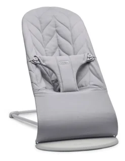 BabyBjorn Bouncer Bliss - Woven, Petal quilt, Light gray