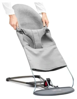BabyBjorn Fabric Seat for Bouncer - 3D jersey, Light gray