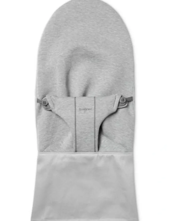 BabyBjorn Fabric Seat for Bouncer - 3D jersey, Light gray