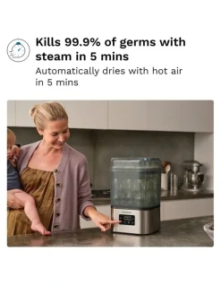 Baby Brezza Baby Brezza SuperQuick Sterilizer Dryer - Stainless Steel