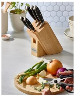 Baccarat Baccarat Artisan Licht 7 Piece Knife Block in Beige