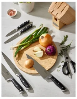 Baccarat Baccarat Artisan Licht 7 Piece Knife Block in Beige