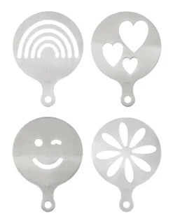 Baccarat Baccarat Barista Brillante 4 Piece Coffee Stencil Set