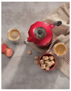 Baccarat Baccarat Barista Italico 6 Cup Espresso Maker in Red