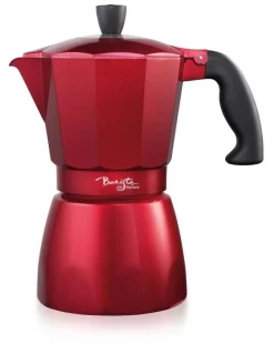 Baccarat Baccarat Barista Italico 6 Cup Espresso Maker in Red
