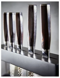 Baccarat Baccarat Damashiro EMPEROR Hisa 6 Piece Knife Block in Black
