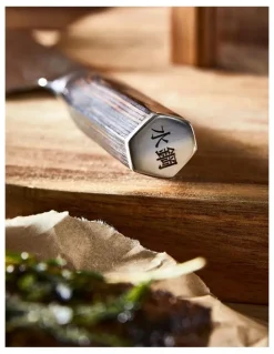 Baccarat Baccarat Damashiro EMPEROR Mozukai 7 Piece Knife Block in Brown