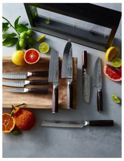 Baccarat Baccarat Damashiro EMPEROR Hisa 9 Piece Knife Block in Black