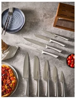 Baccarat Baccarat Damashiro Hiryu Knife Block 10 Piece in Brown