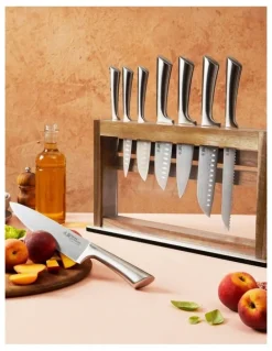 Baccarat Baccarat Damashiro Okada 9 Piece Knife Block in Beige