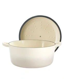 Baccarat Baccarat Le Connoisseur Round French Oven 29cm 6.3L in Cream