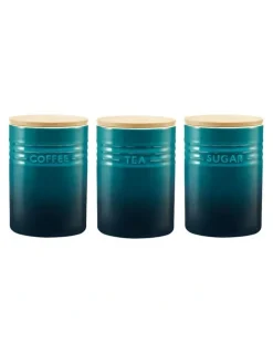 Baccarat Baccarat Le Connoisseur Canister Set of 3 in Blue