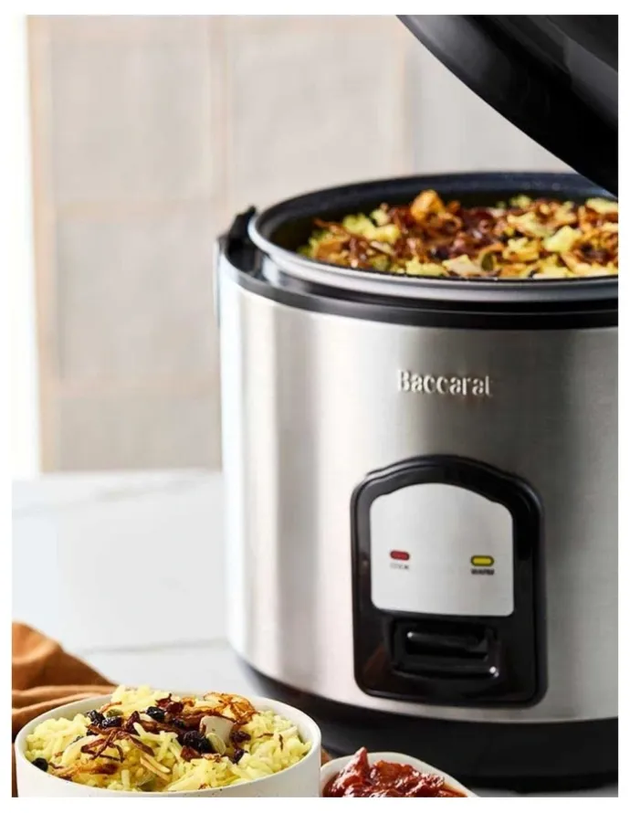 Baccarat Baccarat Stone The Perfect Grain 1.8L Rice Cooker in Silver