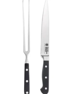 Baccarat Baccarat WOLFGANG STARKE 2 Piece Carving Set in Silver