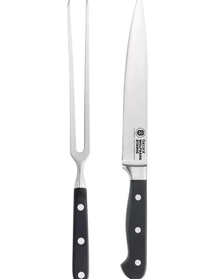 Baccarat Baccarat WOLFGANG STARKE 2 Piece Carving Set in Silver