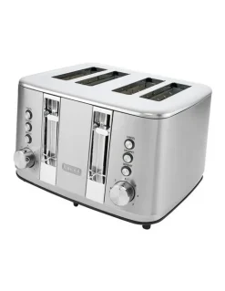 Baccarat The Toasty Slice 4 Slice Toaster in Silver