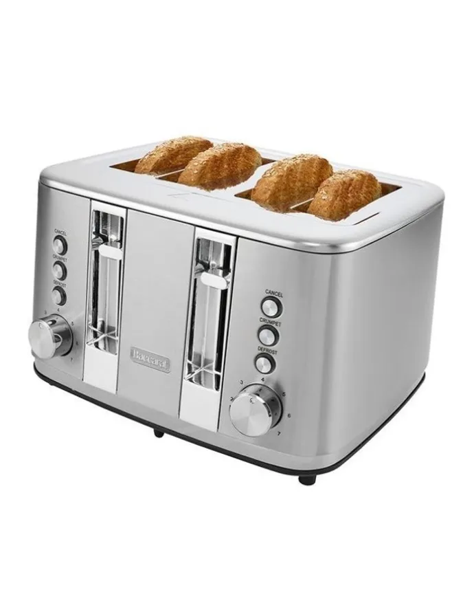Baccarat The Toasty Slice 4 Slice Toaster in Silver
