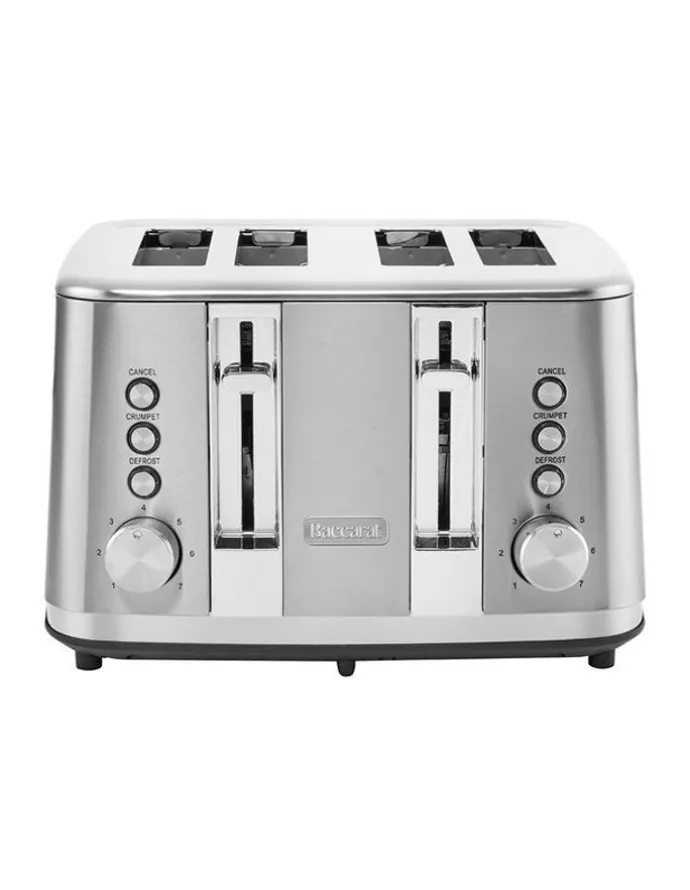 Baccarat The Toasty Slice 4 Slice Toaster in Silver