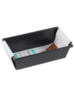 Baker's Secret Ultimate Non-Stick Box Sided Loaf Tin 22x11.5cm in Black