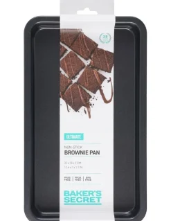 Baker's Secret Ultimate Non-Stick Brownie Pan 32x18cm in Black